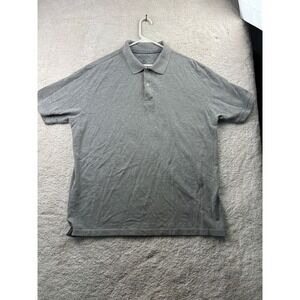 Cactus Performance Polo Shirt Mens‎ XL Gray 100% Cotton No Roll Collar Classic